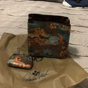 Patricia Nash purse and card holder set